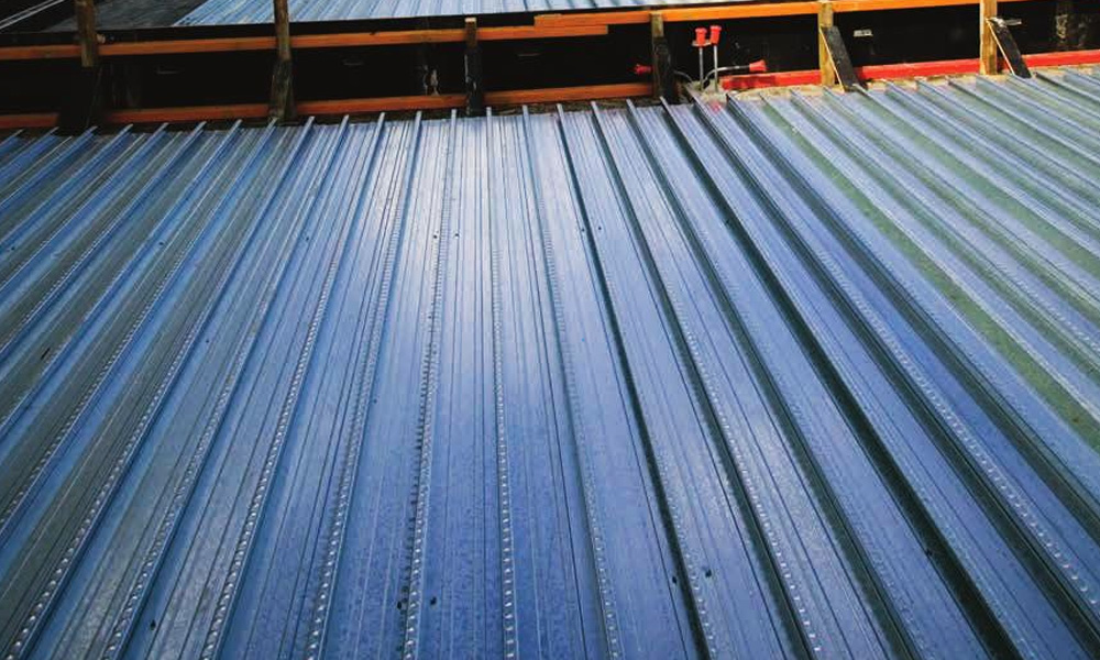 Bondek structural steel decking material