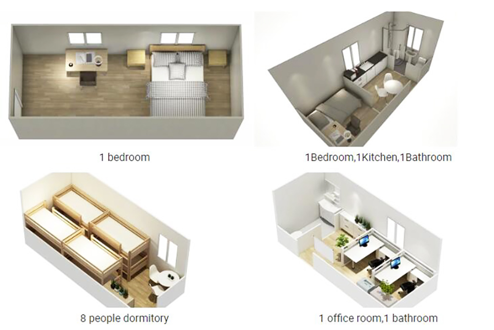 Container house inside layout