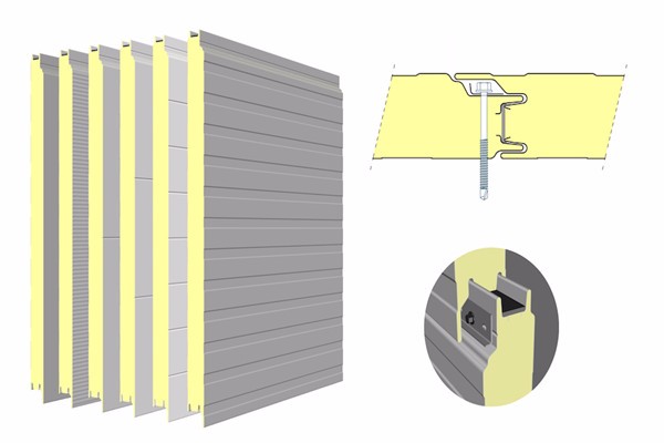 Sandwich panel connection