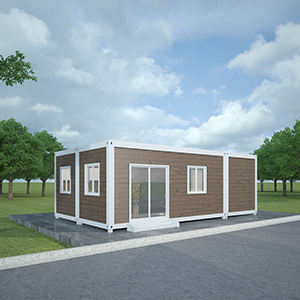 Container house with PU metal panels