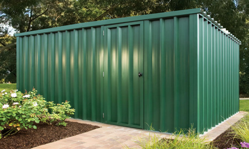 Metal cladding for steel sheds