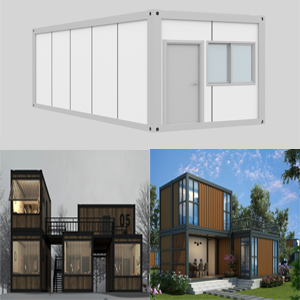 Free combined container houses