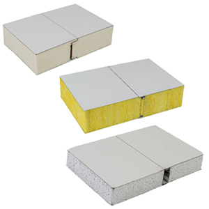 Fireproof sandwich panels