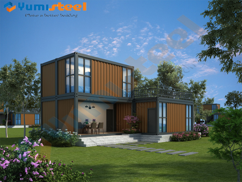 prefab container villa house for sale