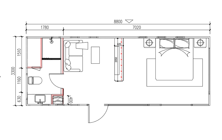 Space Capsule House Layout