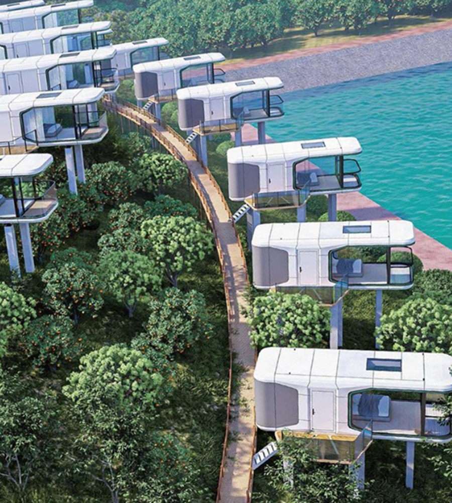 space capsule house application