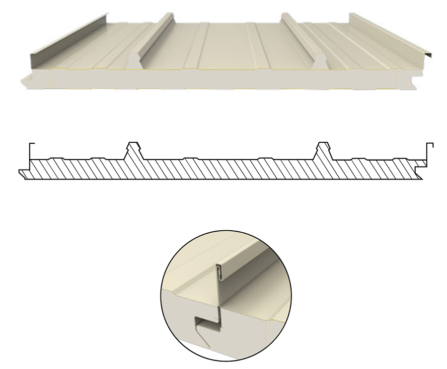 pu sandwich roof panel