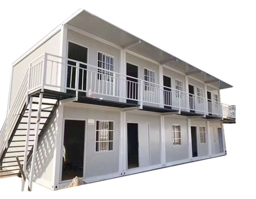 Stackable multi-story container house 
