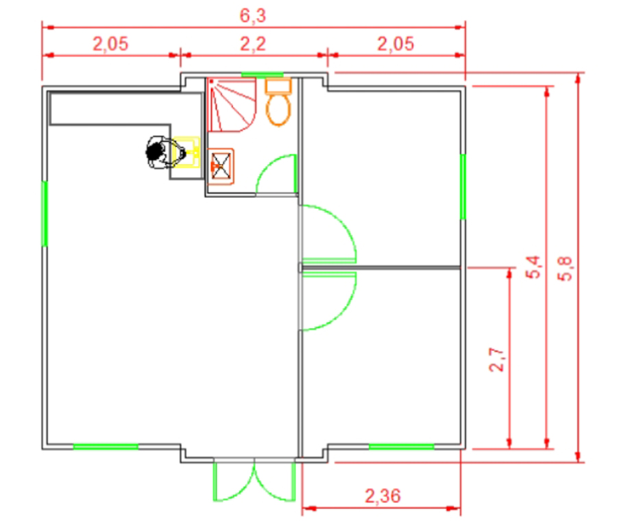 20ft expandable container house