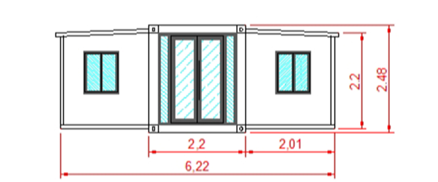 30ft expandable container house