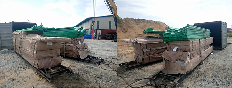 On-site unloading