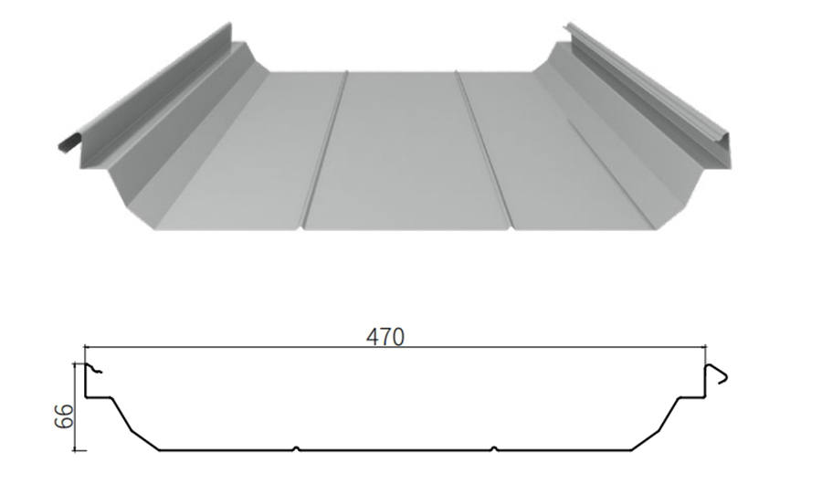 YX66-470 (U-470) Corrugated Sheet