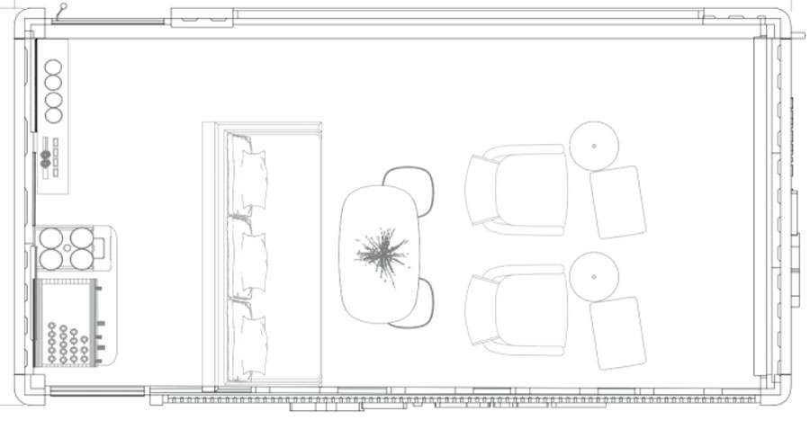 Apple cabin internal layout