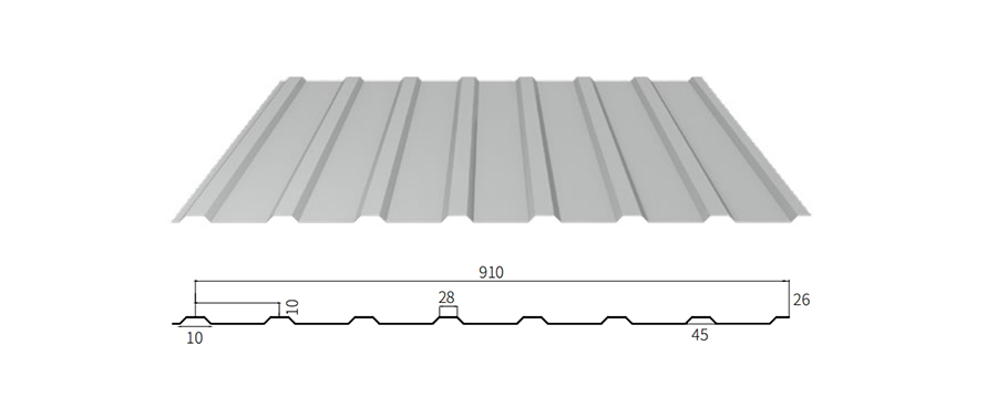 YX10-130-910(1040) Corrugated Sheet YX10-130-910(1040) Corrugated Sheet