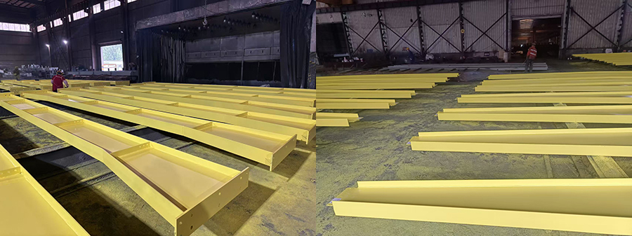 Prefabricated steel beam