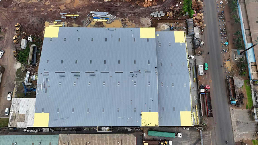 xterior view of the 8000m² Cosmetics Factory