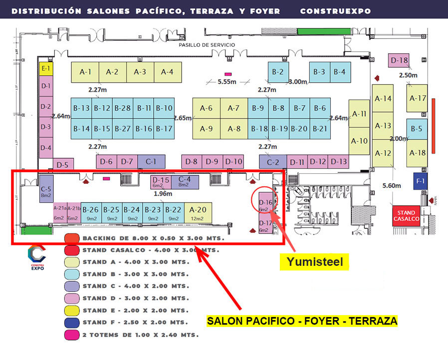 the booth of Yumisteel