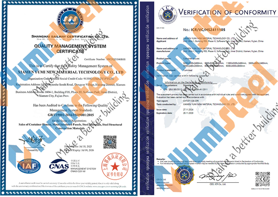 ISO and CE certification
