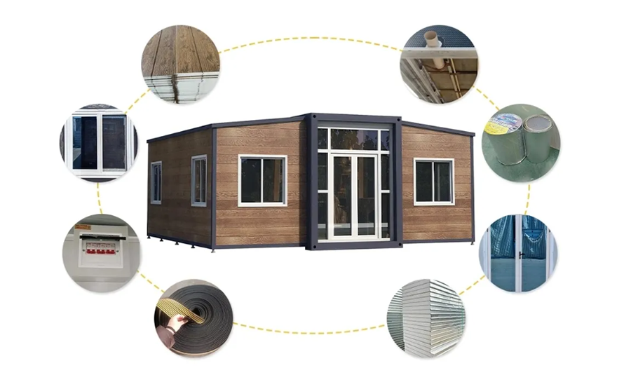 Expandable container house Expandable container house
