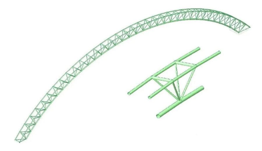 steel truss-arch