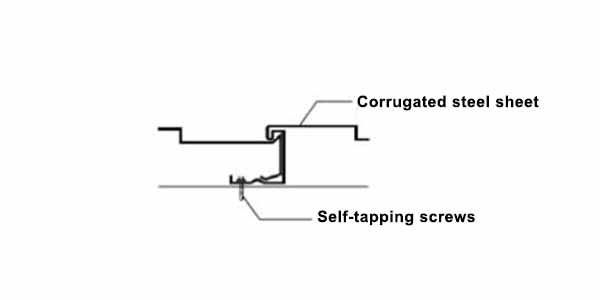 Overlapping wall connection
