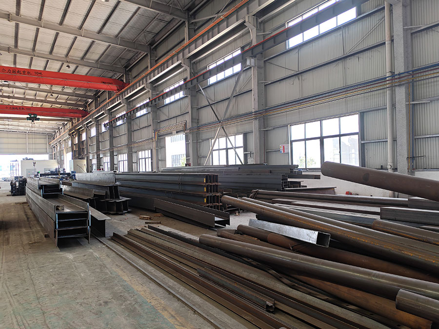 Prefabricated steel structure production