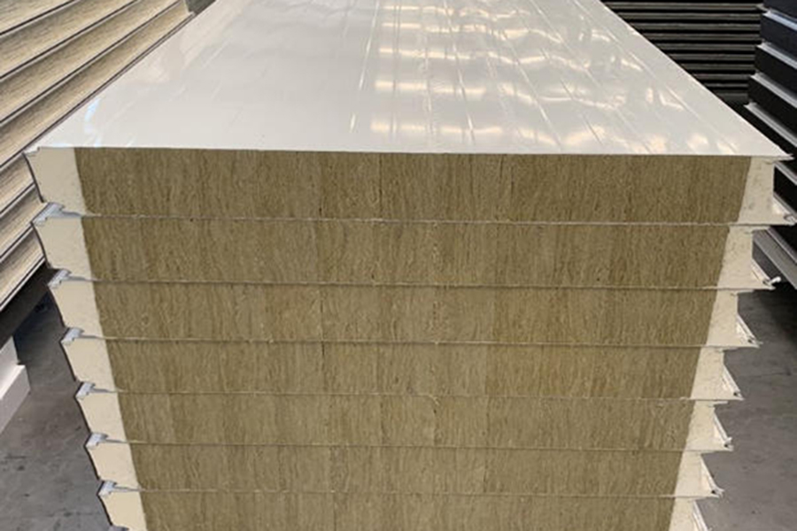 Polyurethane Edge-Sealed Rock Wool Sandwich Panel Polyurethane Edge-Sealed Rock Wool Sandwich Panel