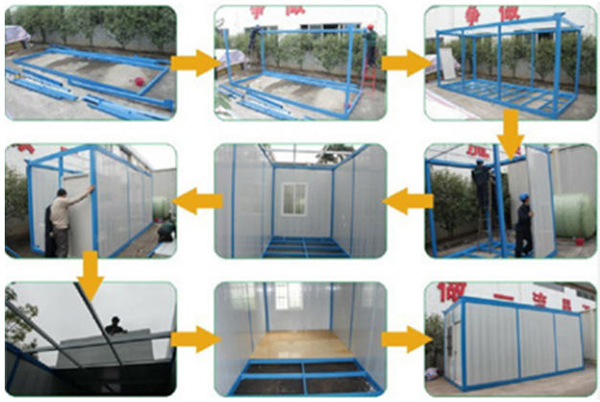 Quick assembled container house