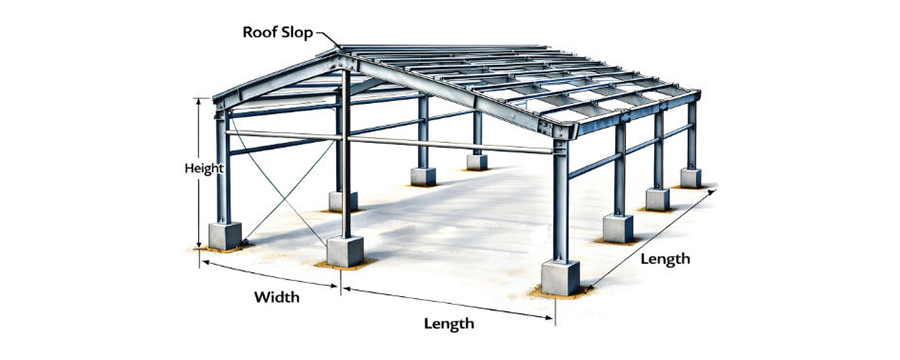 Steel structure frame