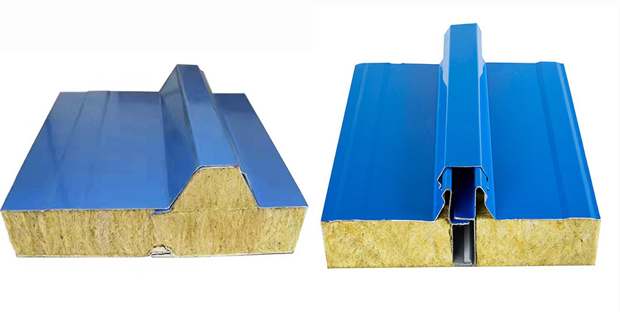Roof sandwich panels installation