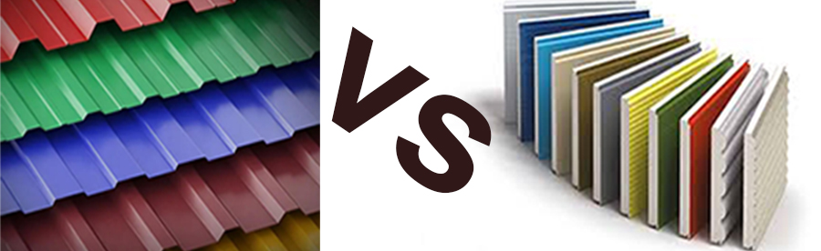 Corrugated Steel Sheet VS Sandwich Panels