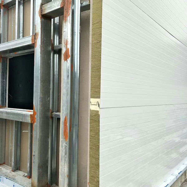 Wall rockwool sandwich panels application