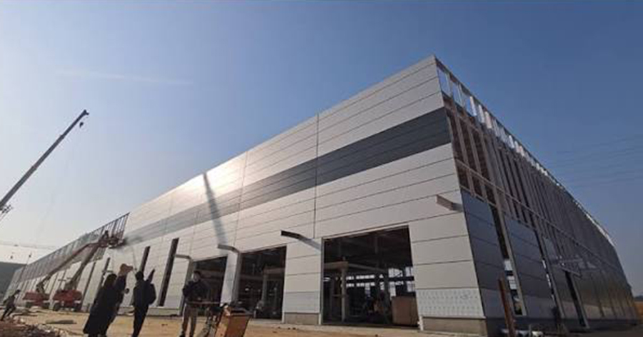 Sandwich panels building