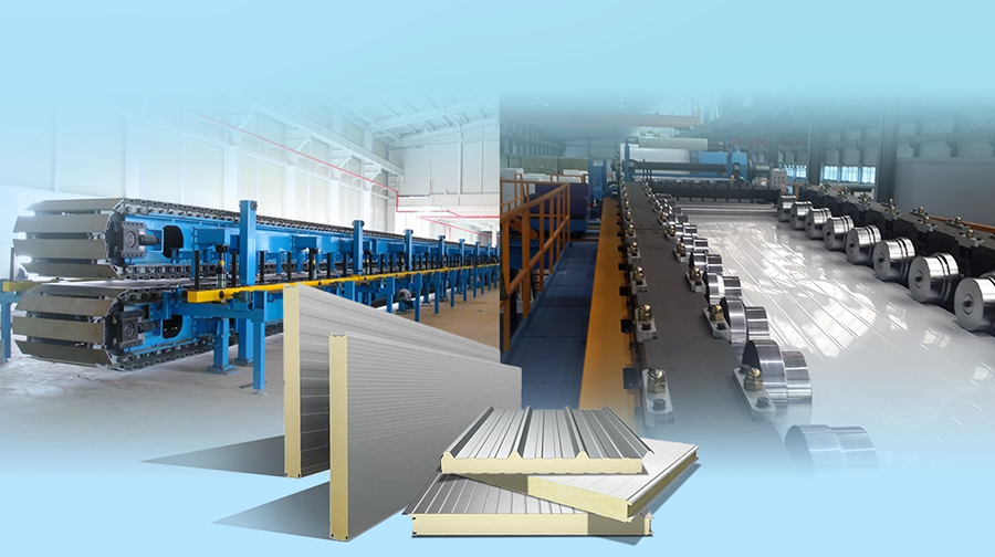 Sandwich panel production line Sandwich panel production line