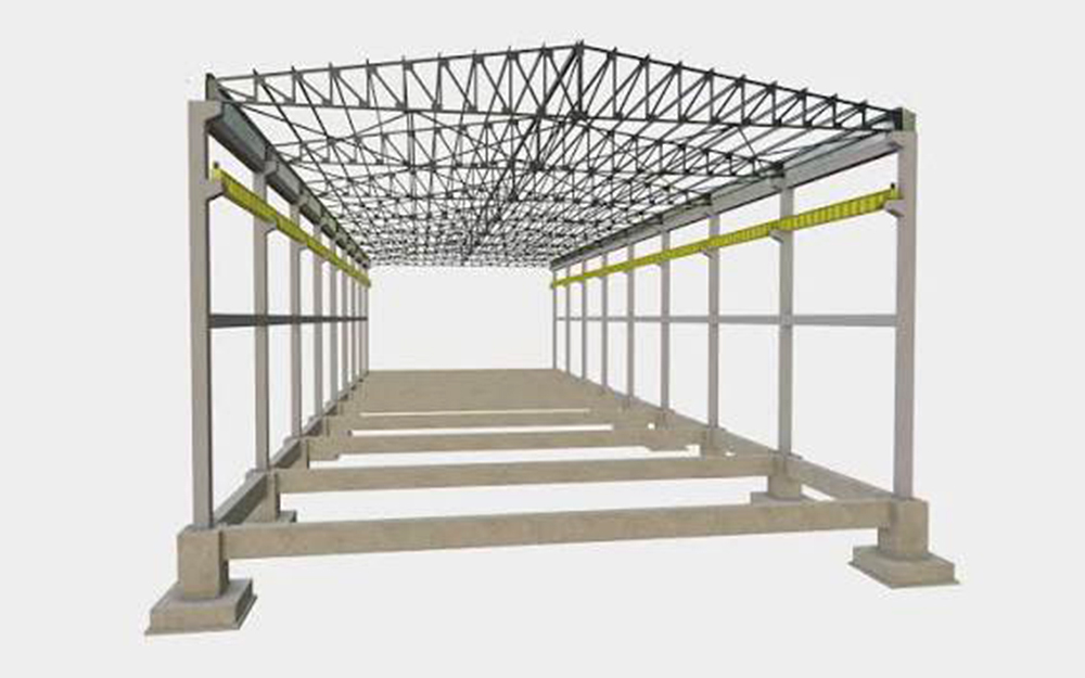 Prefab steel frame structures