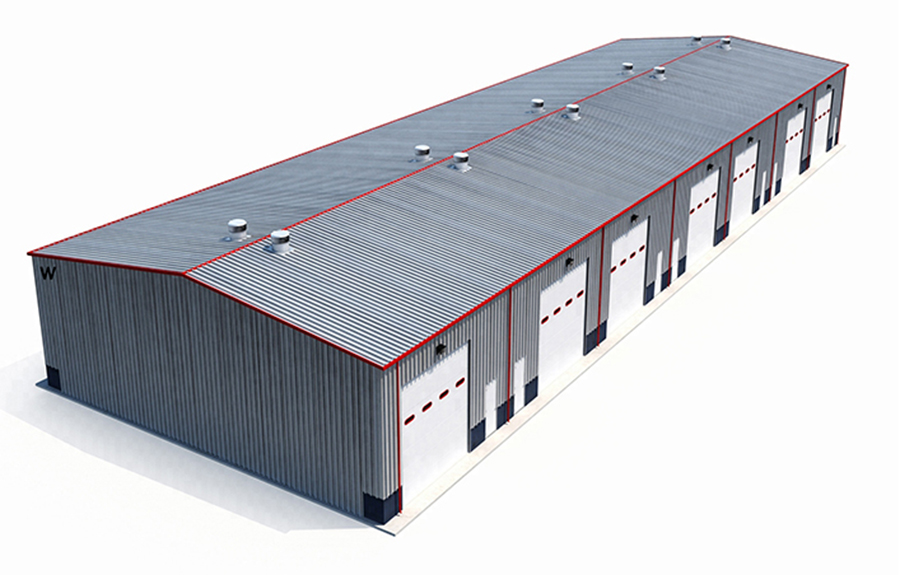 Prefab steel frame structures Factory