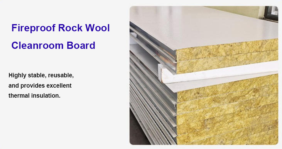 Fireproof Rock Wool Cleanroom Board