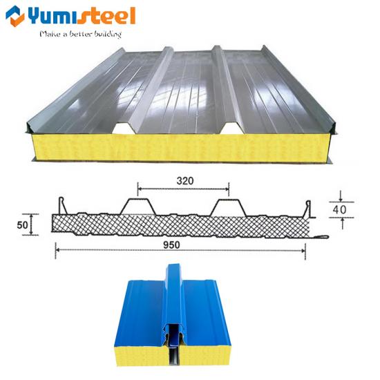 glass wool sandwich roof