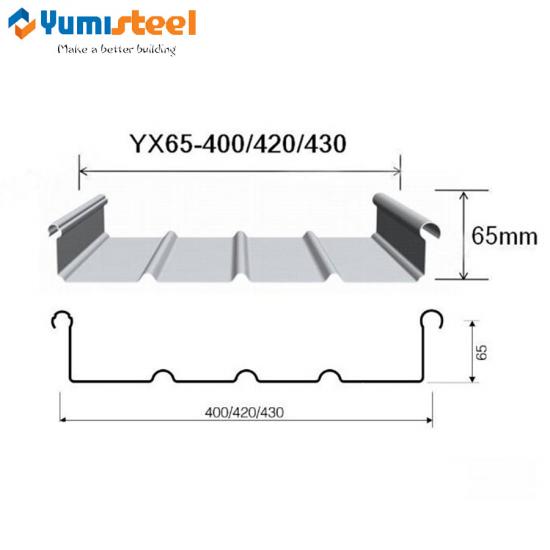 high rib standing seam roof sheets