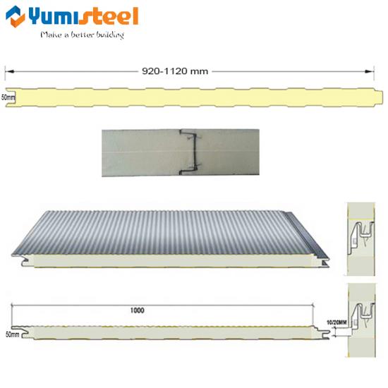 50mm external pir wall sandwich panels