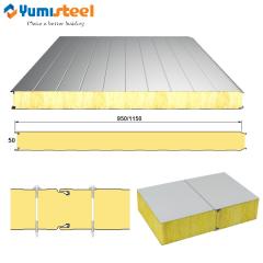 glass wool fireproof panele sandwich