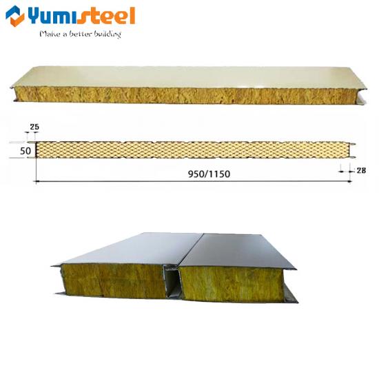 lezing Gooi lezing Competitive Price 50mm exterior thermal rockwool wall sandwich panel For  Sale | yumisteelmaterial.com