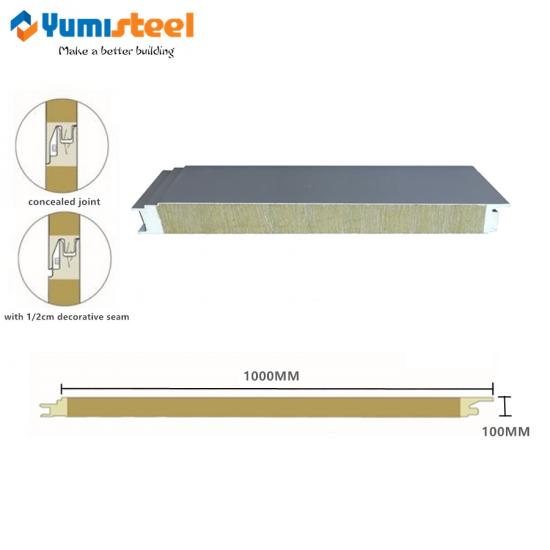 structural PU sealing rockwool panel