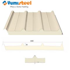 Polyurethane sandwich roof panel