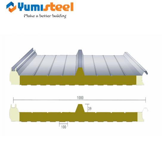 50mm Fireproof roof sandwich panel