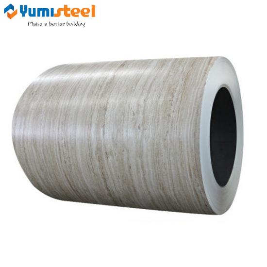 Wood grain steel coil