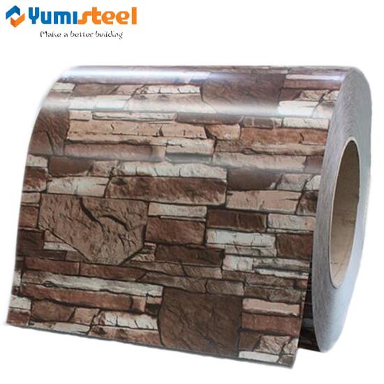 Brick grain steel coil