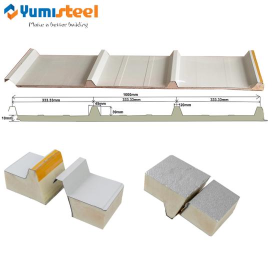 Sandwich Panels - Roof 3 Ribs Panel - Icon