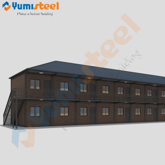 China Leading Prefabricated domitory style container house apartment Manufacturer