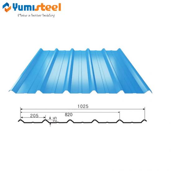 trapezoid profiled Currugated Metal Sheets